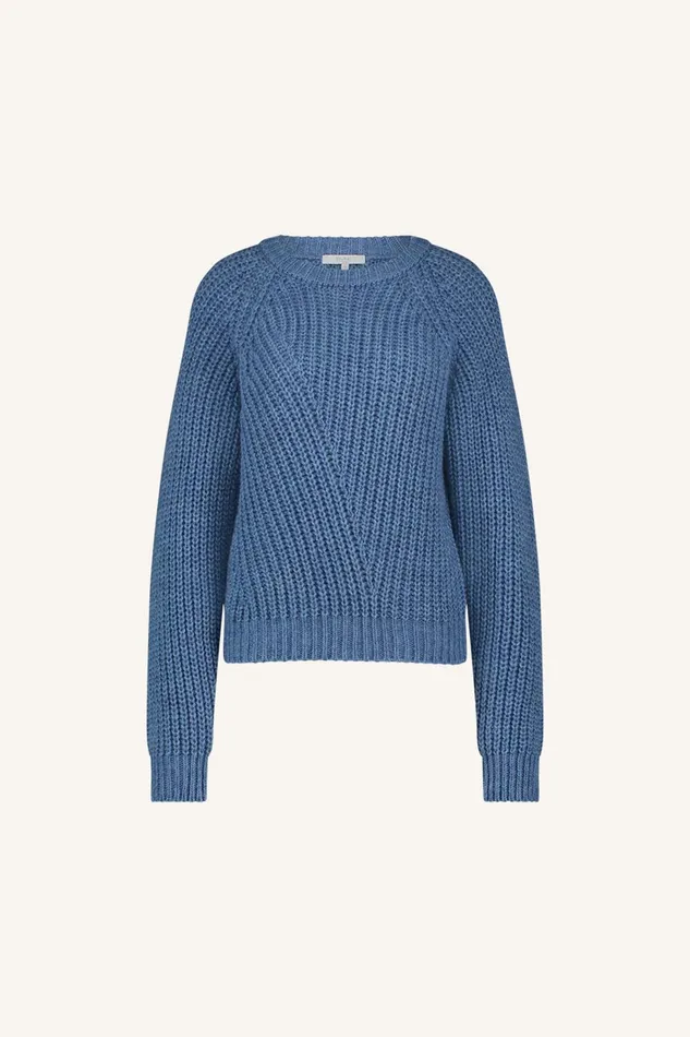 Women Ro Pullover Steel Blue Bybar Pullovers