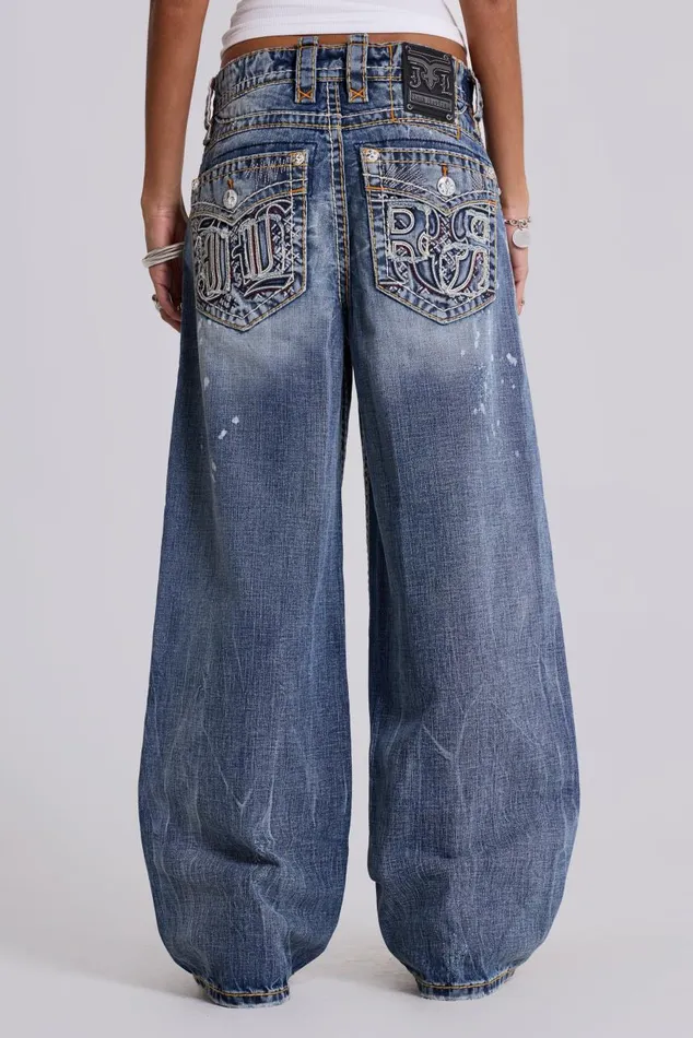 Women Rock Revival Axel Colossus Jeans Jaded London Baggy Jeans