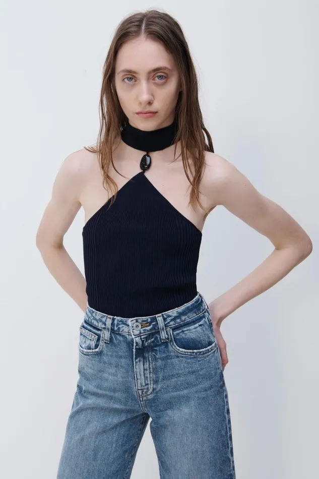 Women Rubie Top Midnight Jonathan Simkhai Knitwear
