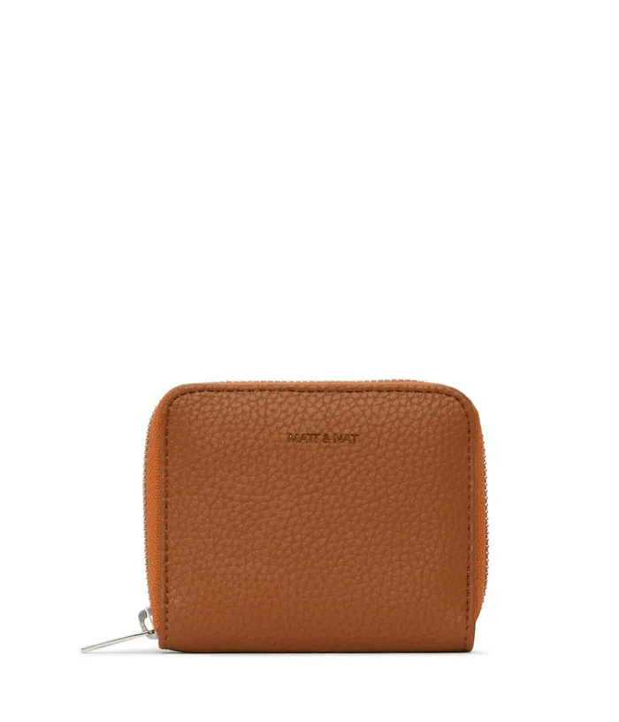 Women Rue Small Vegan Zip Wallet 8211 Purity Carotene Matt and Nat Wallets