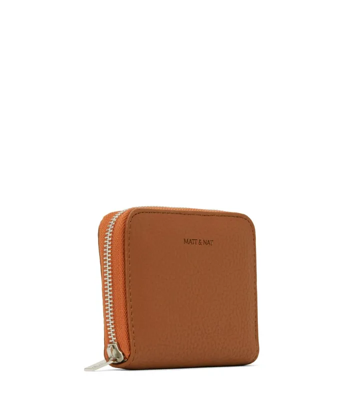 Women Rue Small Vegan Zip Wallet 8211 Purity Carotene Matt and Nat Wallets