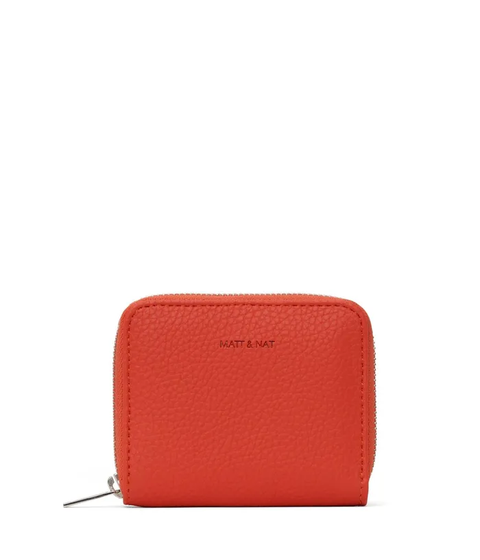 Women Rue Small Vegan Zip Wallet 8211 Purity Fleur Matt and Nat Wallets