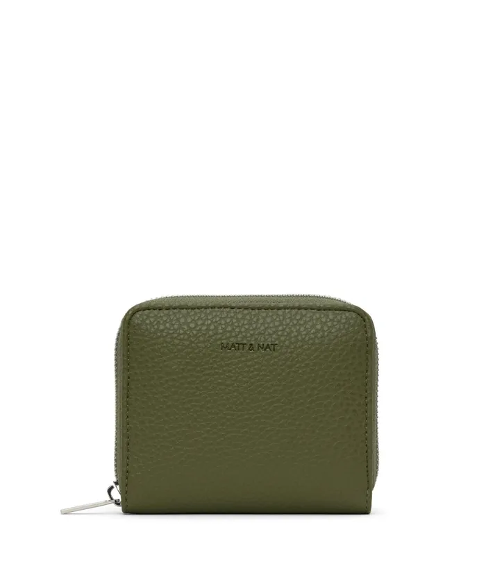 Women Rue Small Vegan Zip Wallet 8211 Purity Meadow Matt and Nat Wallets