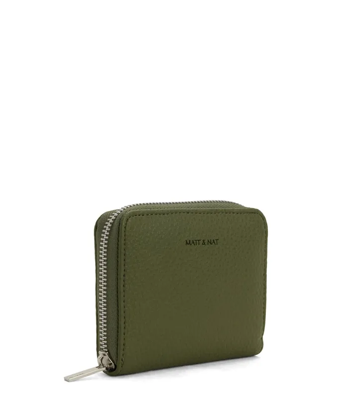 Women Rue Small Vegan Zip Wallet 8211 Purity Meadow Matt and Nat Wallets