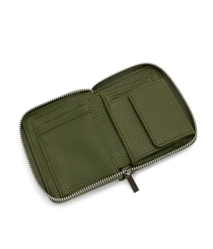 Women Rue Small Vegan Zip Wallet 8211 Purity Meadow Matt and Nat Wallets