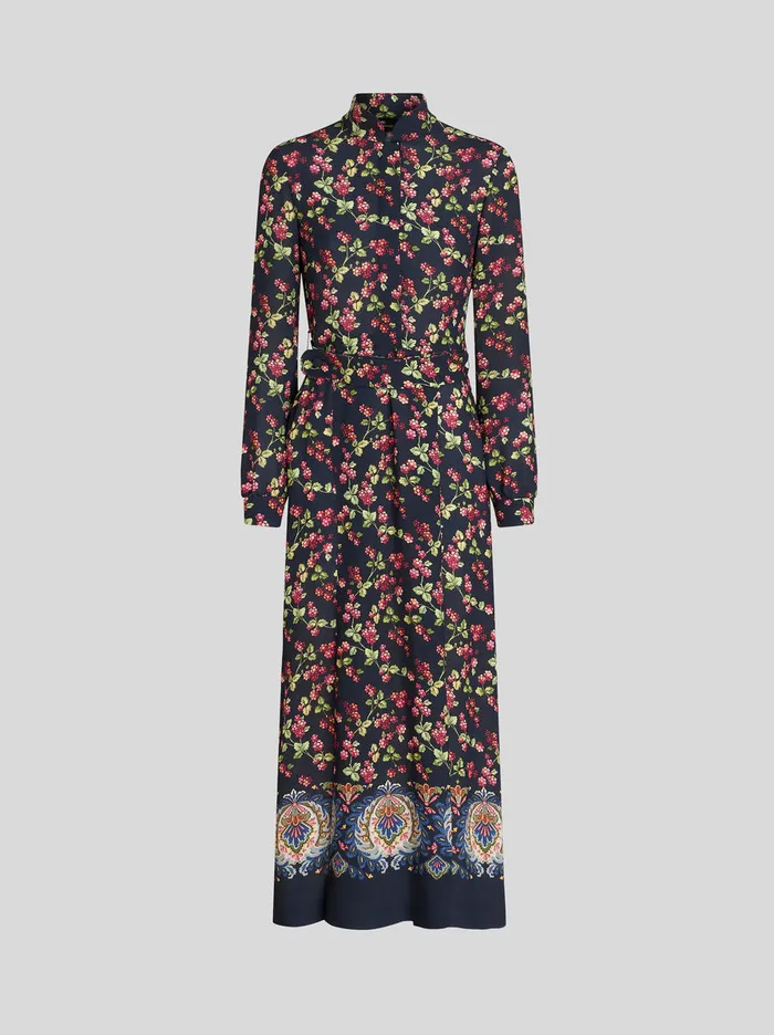 Women Sabl Dress With Berry Print Etro Dresses