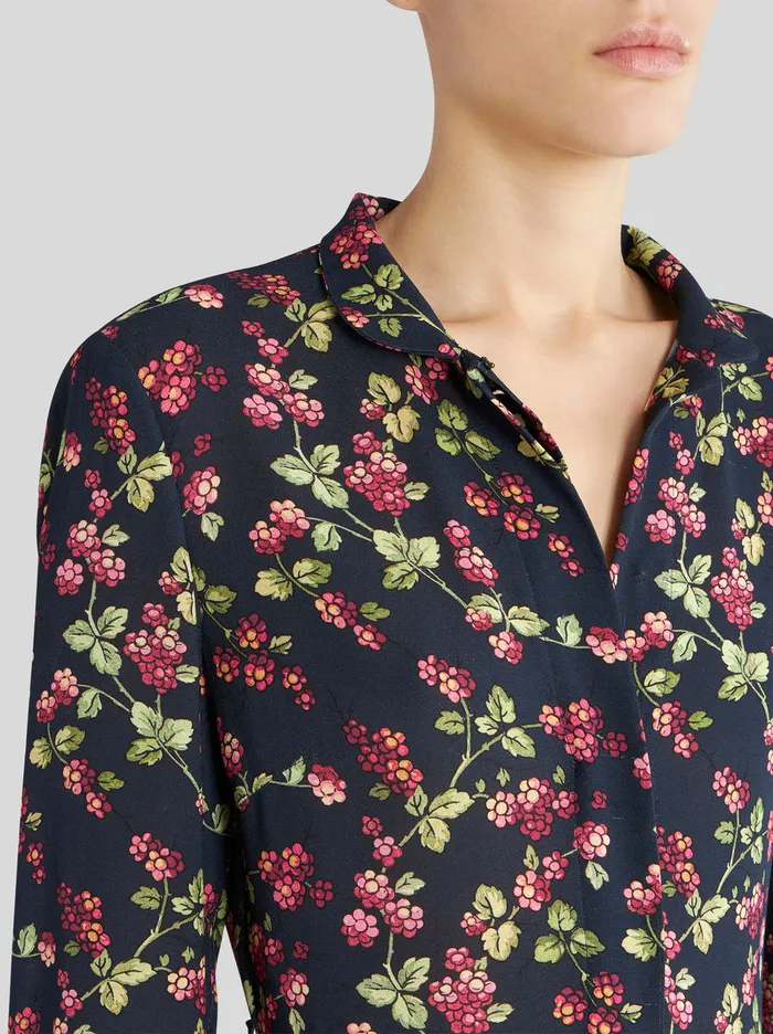Women Sabl Dress With Berry Print Etro Dresses