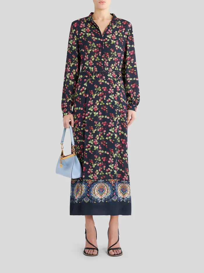 Women Sabl Dress With Berry Print Etro Dresses