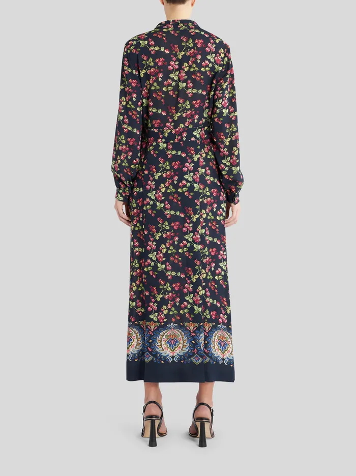 Women Sabl Dress With Berry Print Etro Dresses