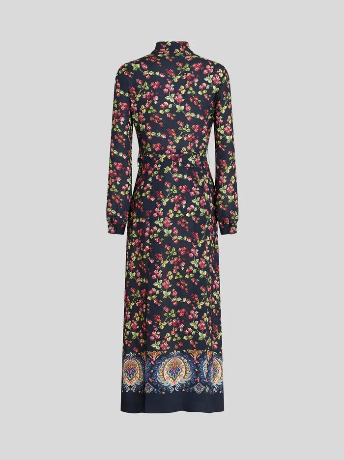 Women Sabl Dress With Berry Print Etro Dresses