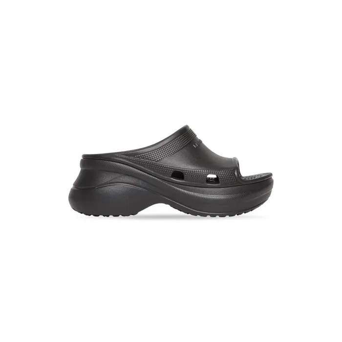 Women Sandals and Mules Balenciaga Pool Crocs Slide Sandal In Black