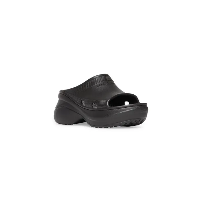 Women Sandals and Mules Balenciaga Pool Crocs Slide Sandal In Black
