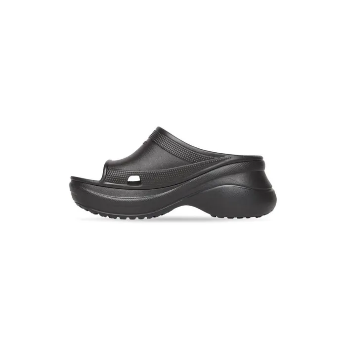 Women Sandals and Mules Balenciaga Pool Crocs Slide Sandal In Black