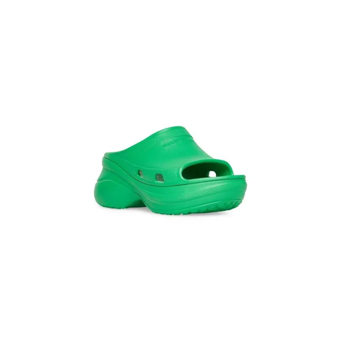 Women Sandals and Mules Balenciaga Pool Crocs Slide Sandal In Green