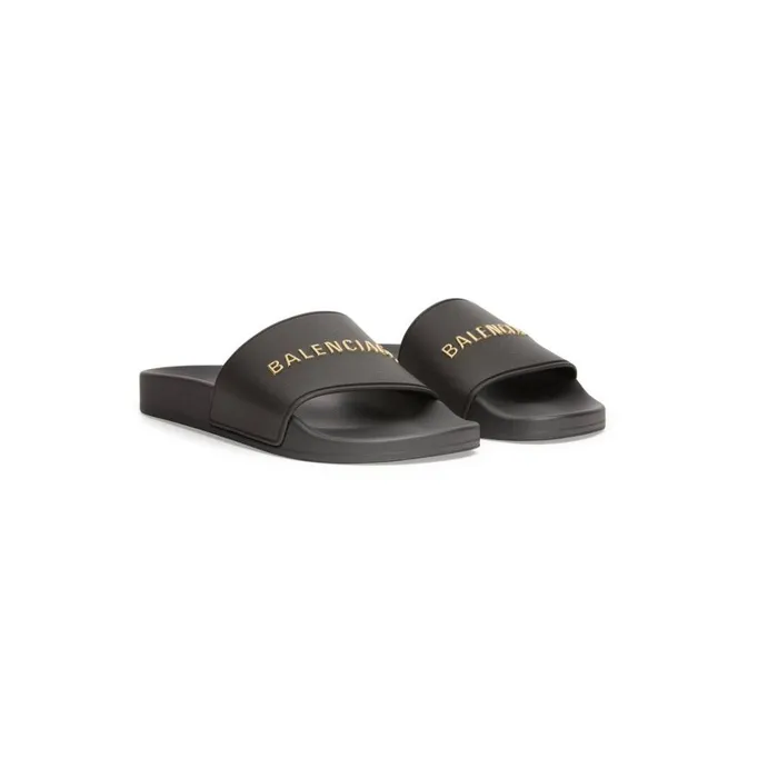 Women Sandals and Mules Balenciaga Pool Slide Sandal In Black