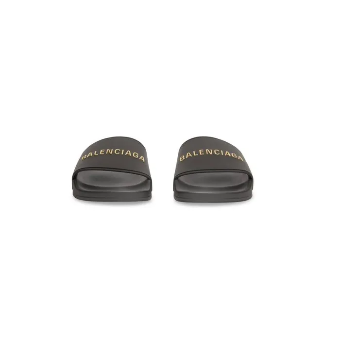 Women Sandals and Mules Balenciaga Pool Slide Sandal In Black