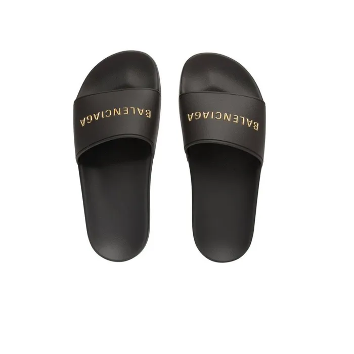 Women Sandals and Mules Balenciaga Pool Slide Sandal In Black