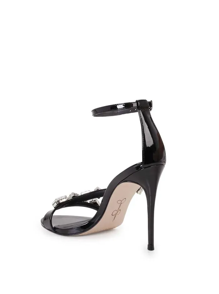 Women Sandals Jessica Simpson Raela Embellished High Heel Sandal In Black