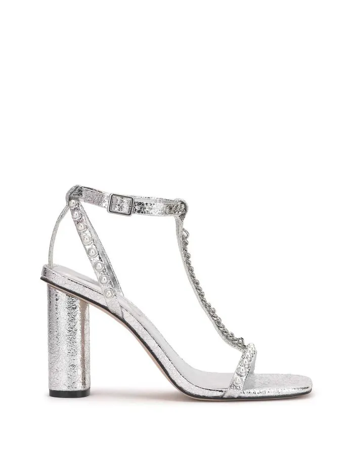 Women Sandals Jessica Simpson Siven High Heel Sandal In Silver
