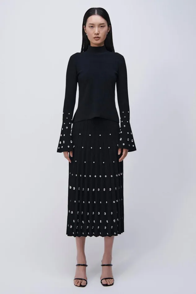 Women Savina Top Black Jonathan Simkhai Knitwear