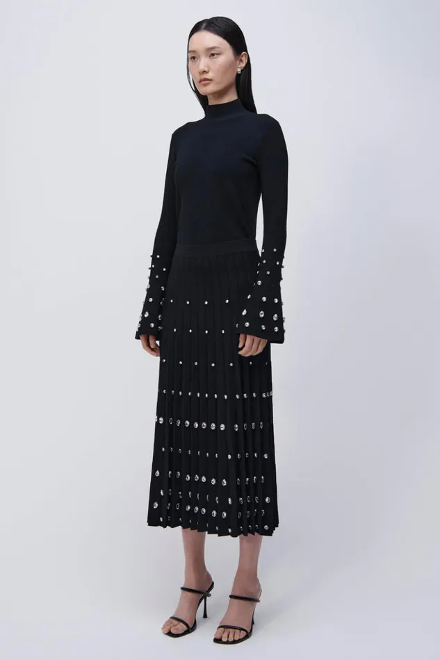 Women Savina Top Black Jonathan Simkhai Knitwear
