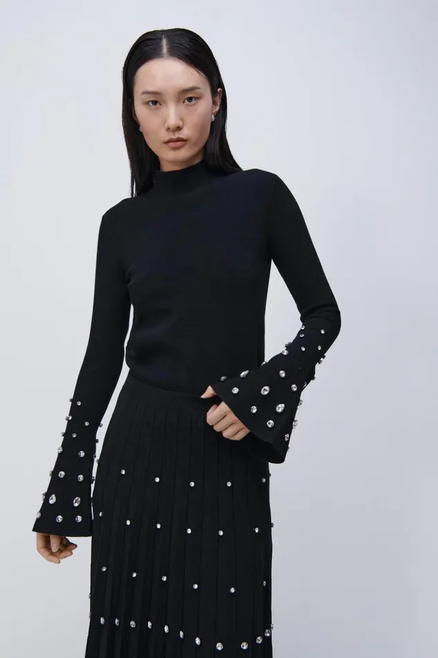 Women Savina Top Black Jonathan Simkhai Knitwear