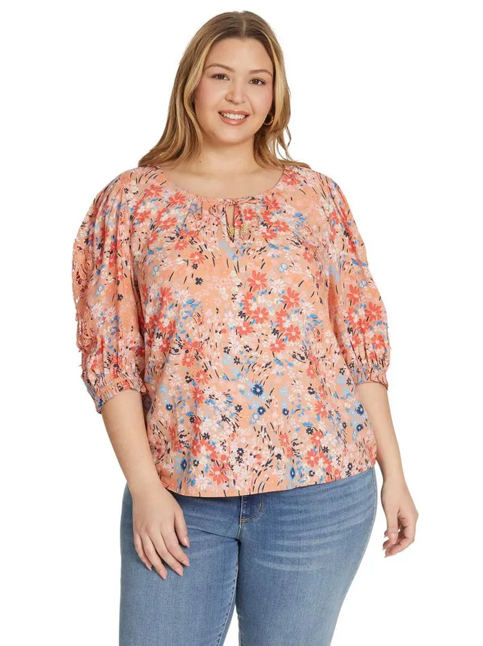 Women Sets Jessica Simpson Sibyl Top In Blooming Pastures