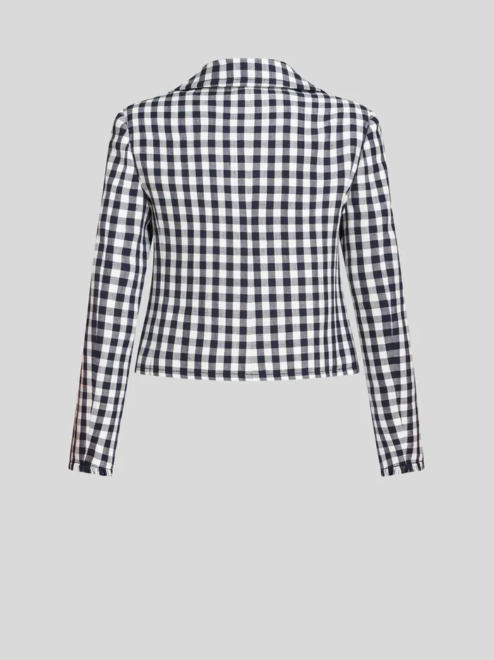 Women Short Gingham Jacket Etro Jackets