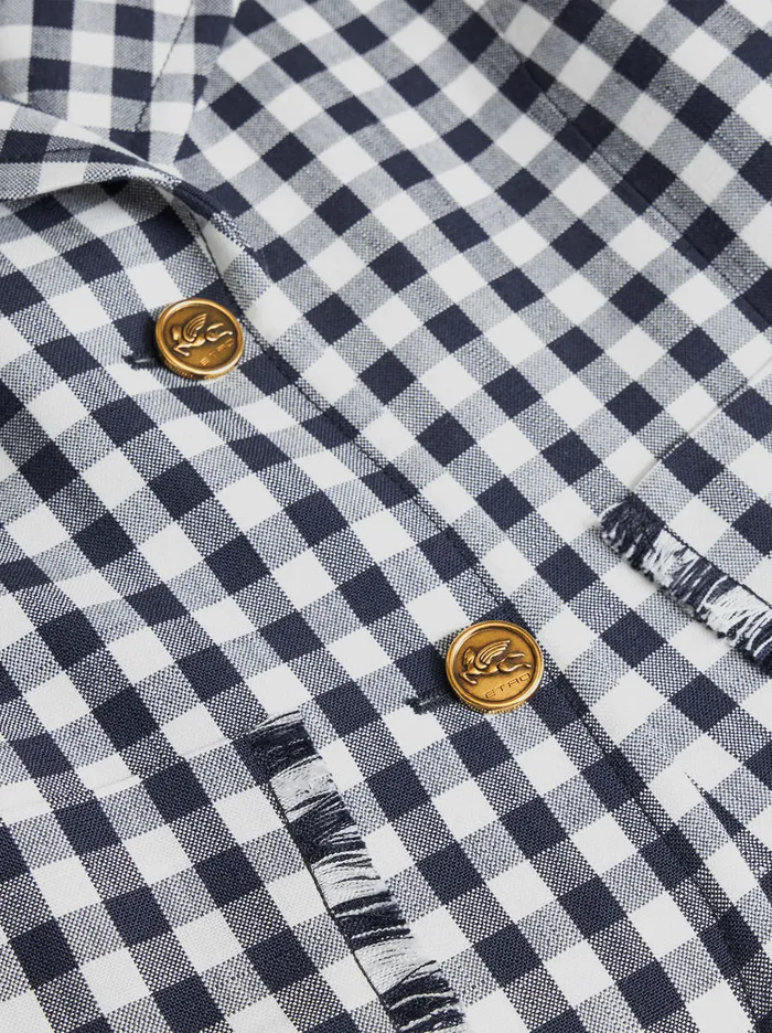 Women Short Gingham Jacket Etro Jackets