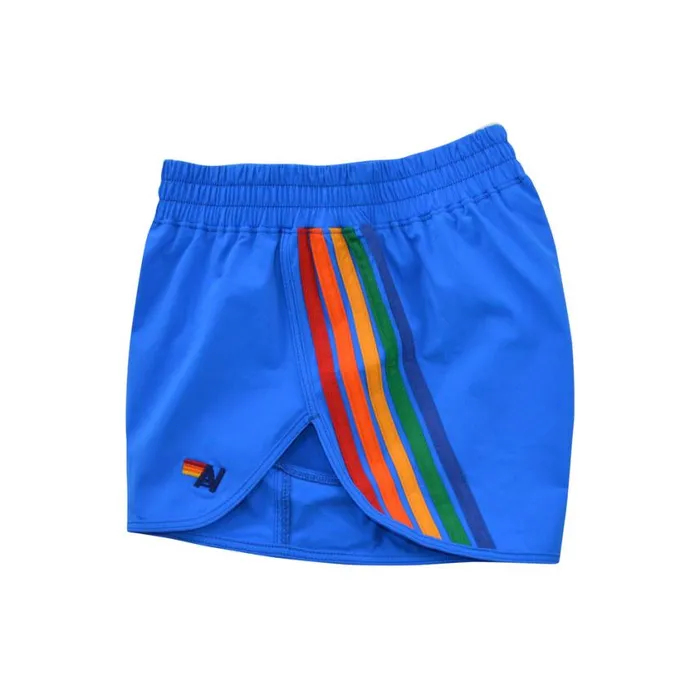 Women Shorts Aviator Nation 5 Stripe Flex Board Shorts 8211 Parrot Rainbow