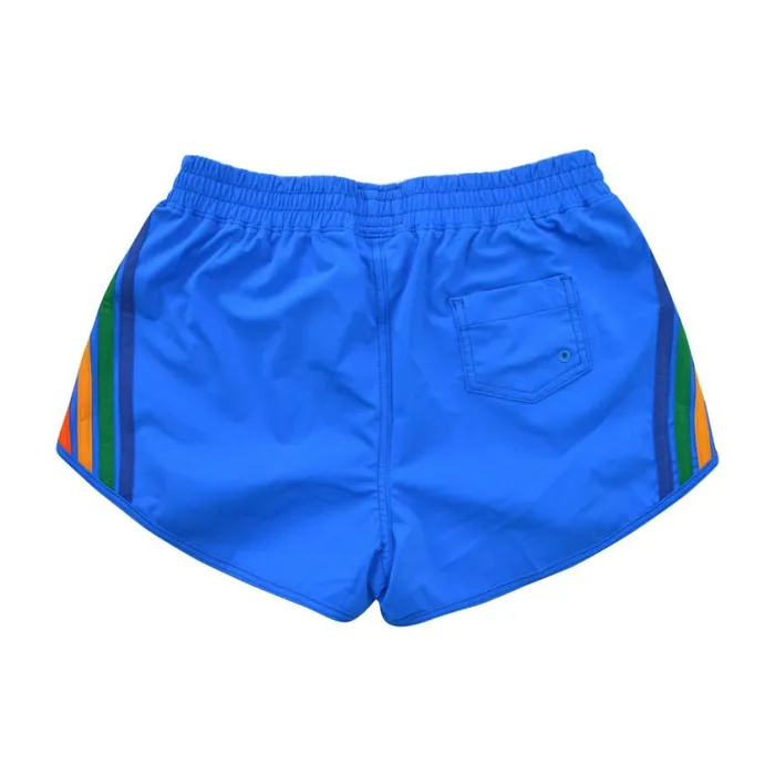 Women Shorts Aviator Nation 5 Stripe Flex Board Shorts 8211 Parrot Rainbow