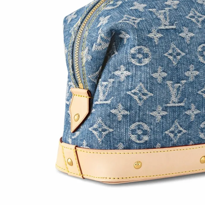 Women Shoulder and Totes Louis Vuitton Louis Vuitton M24317 Pochette Cosmtique GM Denim Blue 8211 Louis Vuitton Handbag Store