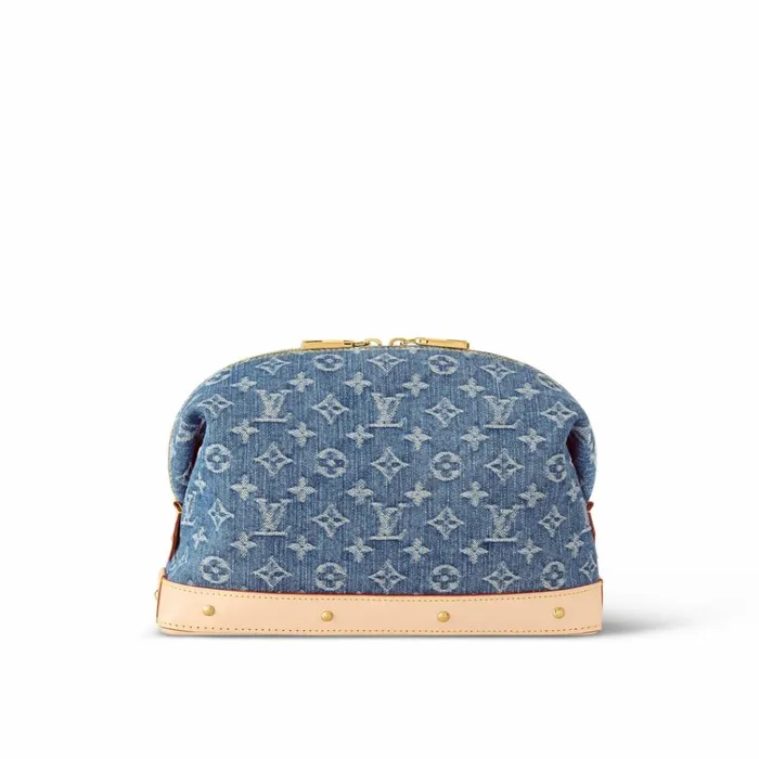 Women Shoulder and Totes Louis Vuitton Louis Vuitton M24317 Pochette Cosmtique GM Denim Blue 8211 Louis Vuitton Handbag Store