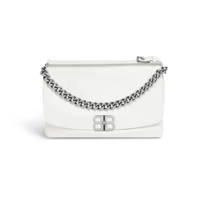 Women Shoulder Bags Balenciaga Bb Soft Large Flap Bag In Optic White