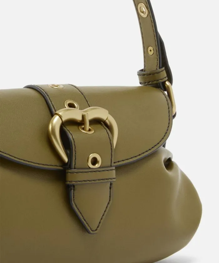 Women Shoulder Bags Pinko Jolene Small Shoulder Bag With Metal Strap Plantationantiquegold