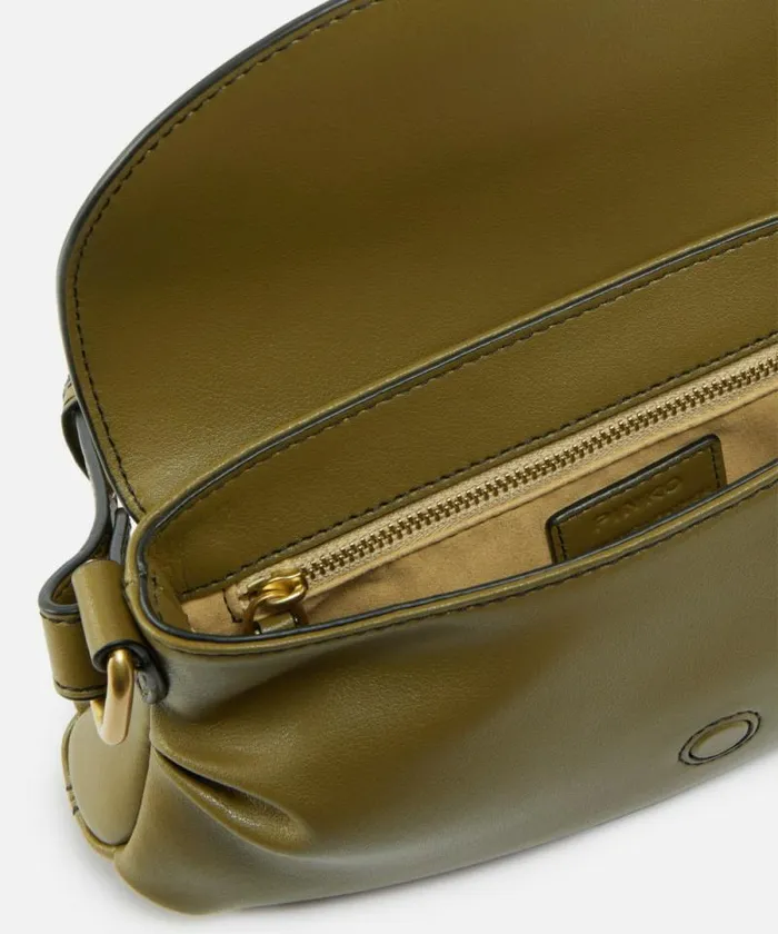 Women Shoulder Bags Pinko Jolene Small Shoulder Bag With Metal Strap Plantationantiquegold
