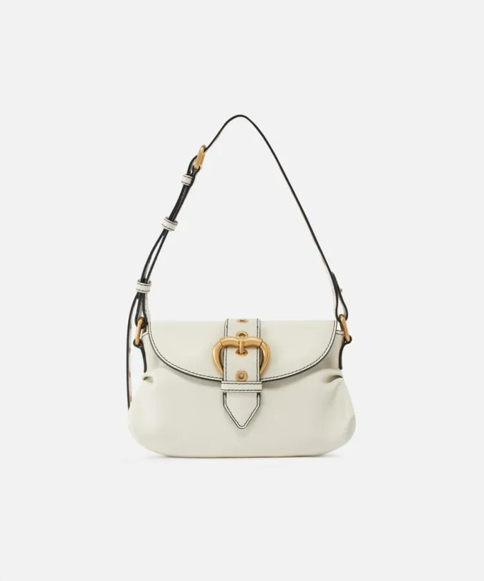 Women Shoulder Bags Pinko Jolene Small Shoulder Bag With Metal Strap Whitewhiteantique Gold Women Shoulder Bags Pinko Jolene Small Shoulder Bag With Metal Strap Whitewhiteantique Gold