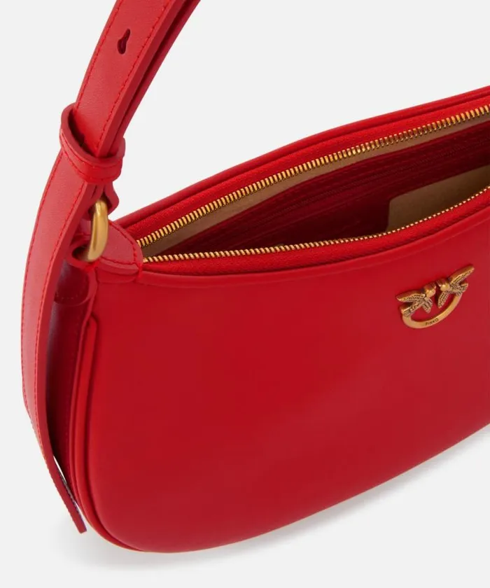 Women Shoulder Bags Pinko Mini LoveBag Half Moon Simply Redantiquegold Women Shoulder Bags Pinko Mini LoveBag Half Moon Simply Redantiquegold
