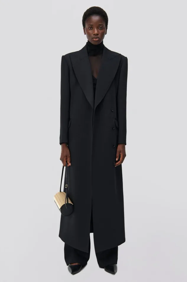 Women Silvia Coat Black Jonathan Simkhai Jackets and Coats