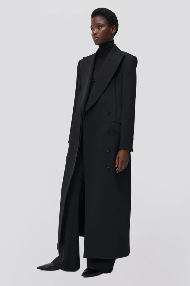 Women Silvia Coat Black Jonathan Simkhai Jackets and Coats