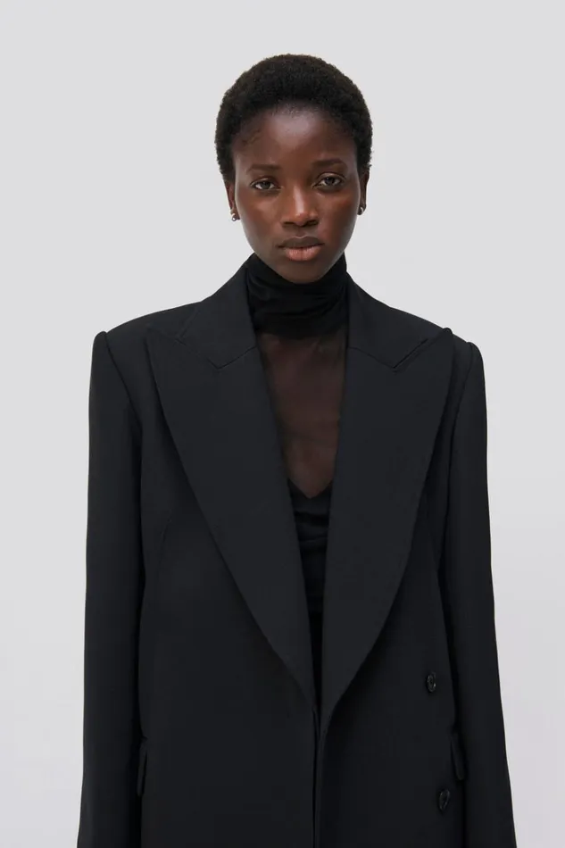 Women Silvia Coat Black Jonathan Simkhai Jackets and Coats