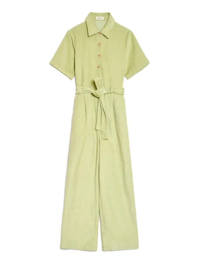 Women Sister Jane Bottoms Ghospell Vega Cord Jumpsuit Arbusto Green