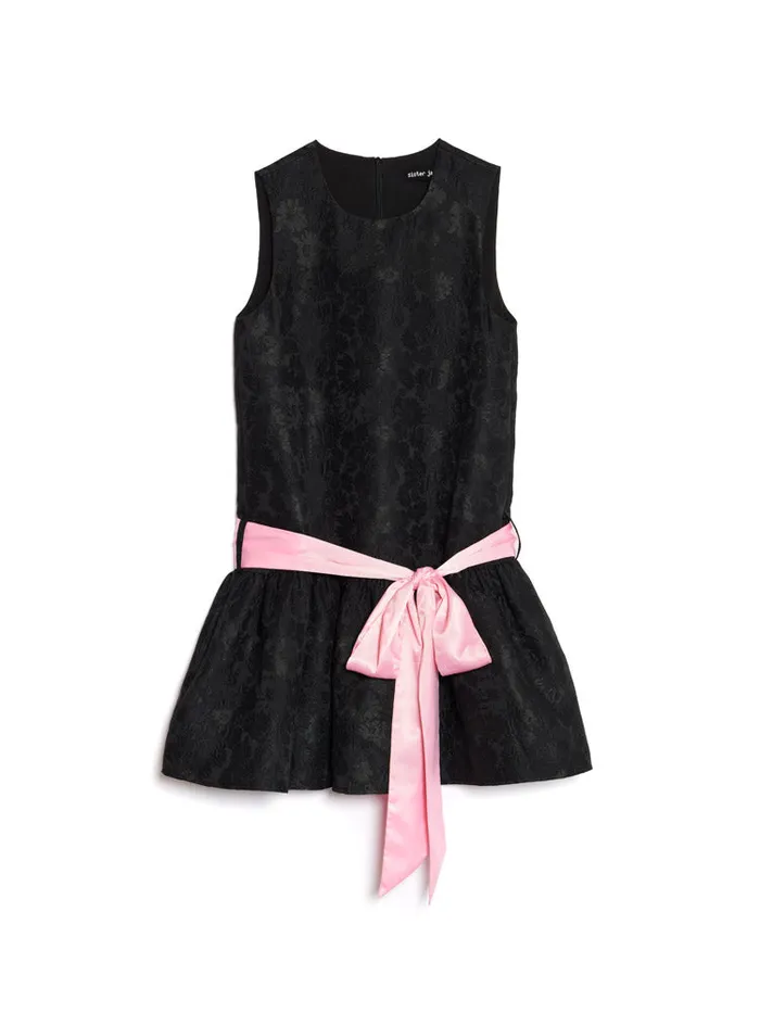 Women Sister Jane Dresses Darling Jacquard Mini Dress Coal Black