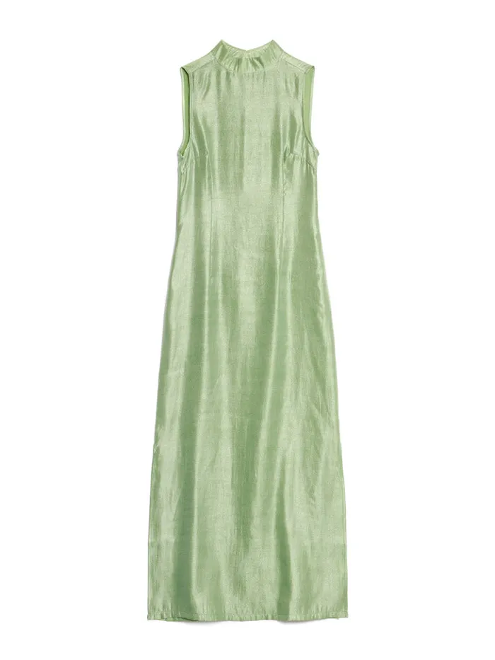 Women Sister Jane Dresses Ghospell Arya Column Midi Dress Pistachio Green