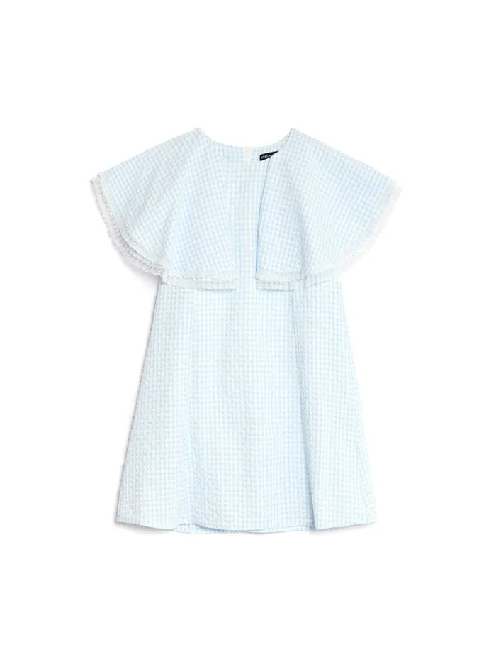 Women Sister Jane Dresses Nevada Gingham Mini Dress Gingham Blue