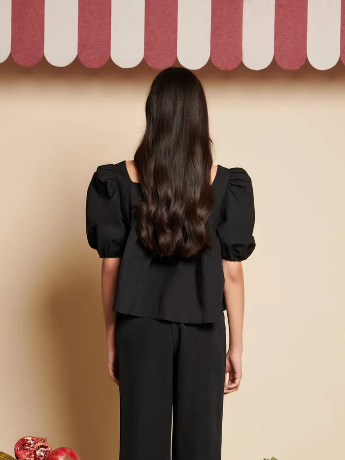 Women Sister Jane Tops Barn Rose Top Coal Black