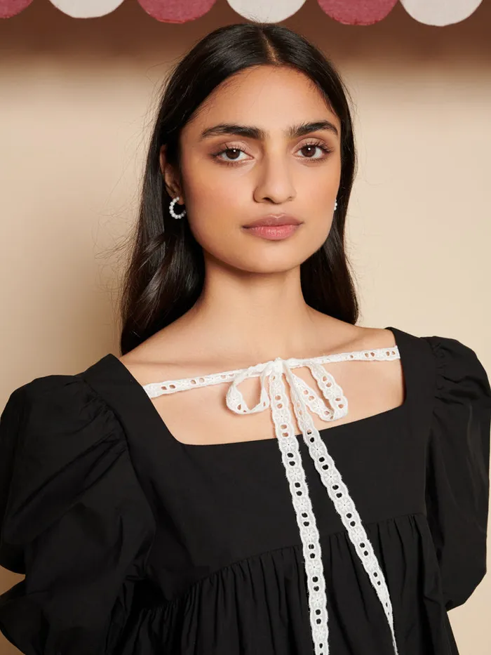 Women Sister Jane Tops Barn Rose Top Coal Black