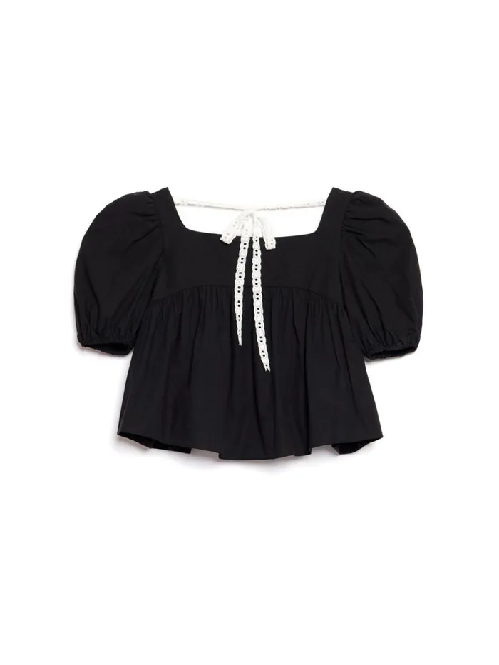 Women Sister Jane Tops Barn Rose Top Coal Black