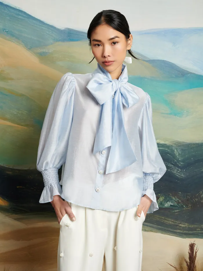 Women Sister Jane Tops DREAM Wind River Blouse Pale Blue