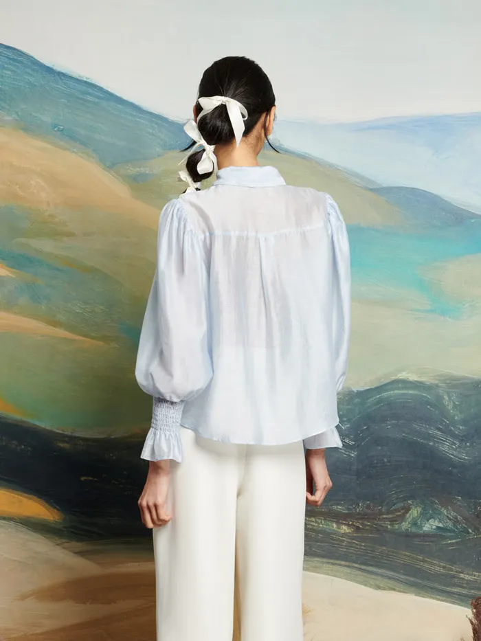 Women Sister Jane Tops DREAM Wind River Blouse Pale Blue